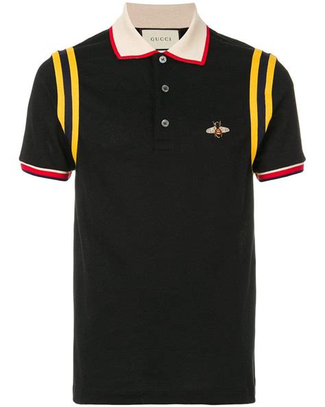 Gucci Polo En Coton Avec Abeille 